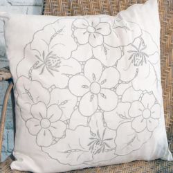 Chrysanthemum Cutwork Lace Cushion